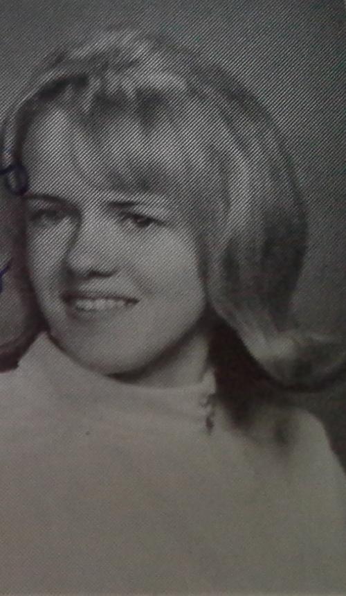 Kathy Cooney in a photo from her high school yearbook